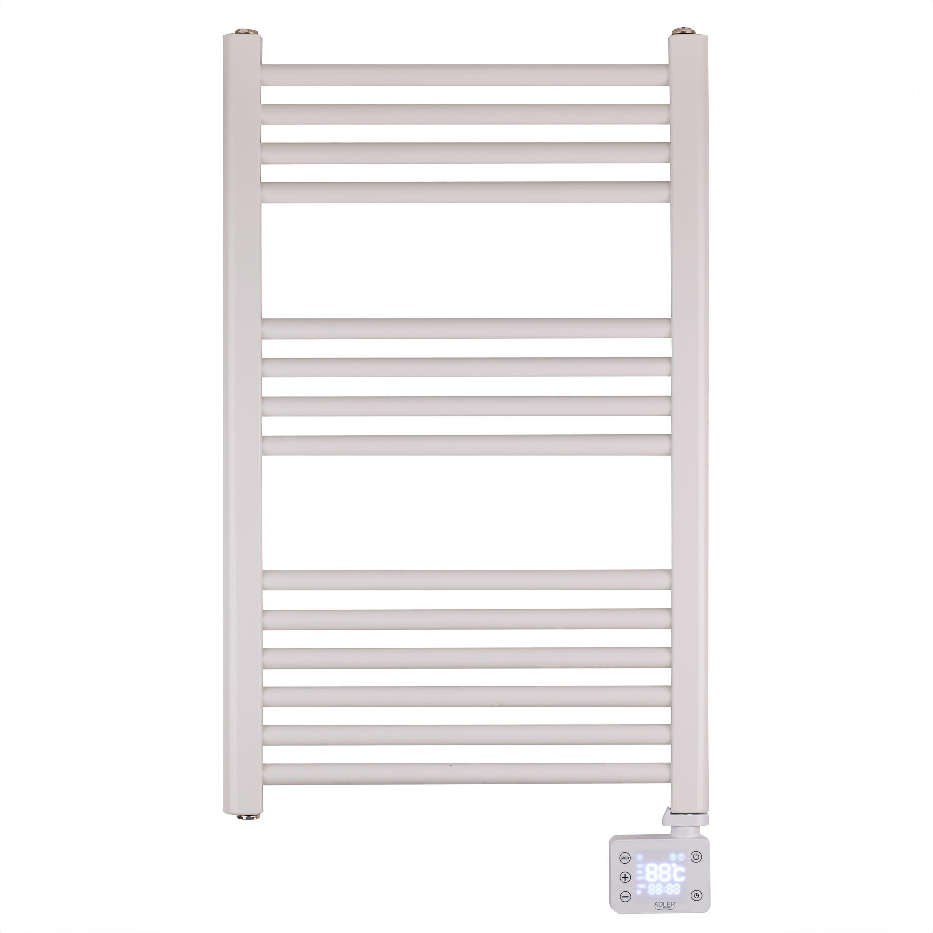 Elektryczny grzejnik łazienkowy LED - panel sterowania i timer