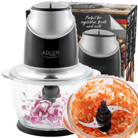 Rozdrabniacz kuchenny, szklana misa 1,2L, 4 ostrza, 550W – Adler AD 4082
