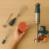Blender ręczny 1800W, 20 prędkości, 5 końcówek, funkcja Turbo Adler AD 4627