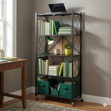 4 komplety składany regał magazynowy na kółkach 100 kg bez montażu Avenido AV 6817