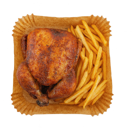Papierowe wkłady do frytkownicy 20×20 cm, 100 szt. – Adler AD 6732