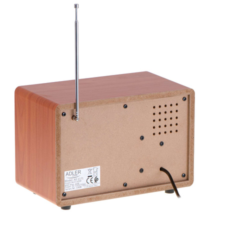Retro Radio Bluetooth | Elegancki Design | Wysoka Jakość Dźwięku – Adler AD 1171