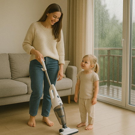 Odkurzacz pionowy, 17000 Pa, filtr EPA 12, metalowa rura, 7 m przewód Mesko MS 7071