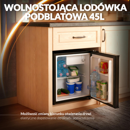 Lodówka podblatowa, pojemność 45L, 6 stopniowa regulacja, wysokość 49,5cm Adler AD 8096b