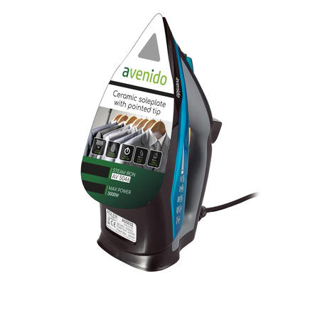 Żelazko parowe 3000W ceramiczne, 5 funkcji, 4 systemy ochrony avenido AV 5046
