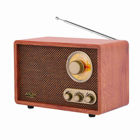 Retro Radio Bluetooth | Elegancki Design | Wysoka Jakość Dźwięku – Adler AD 1171