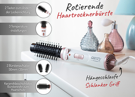 Camry Lokówko-suszarka Obrotowa 1200W - 38mm, 50mm, model CR 2021