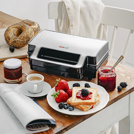 Opiekacz do kanapek i grill 2w1, 1400W, wymienne płyty nieprzywierające Adler AD 3073
