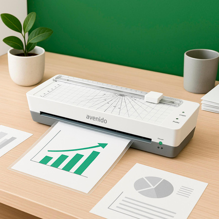 Laminator A3 i A4 z trymerem, 170W, szybkie nagrzewanie Avenido AV 1043