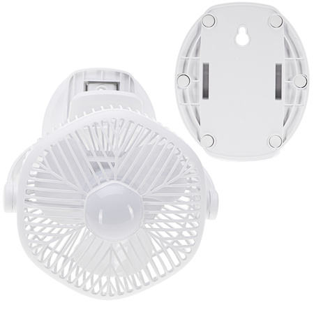 Wentylator akumulatorowy z oświetleniem LED i klipsem Adler AD 7335 AD7335