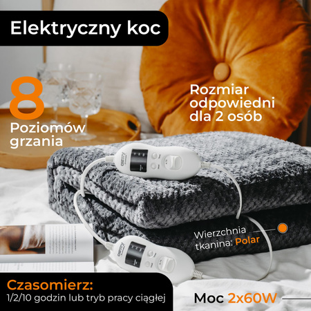 Elektryczny Koc Podkładowy z Czasomierzem Camry CR 7417