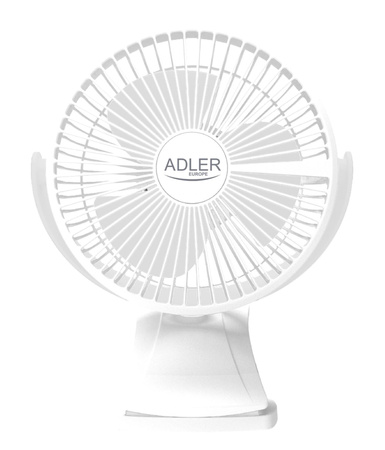 Wentylator biurkowy z klipsem 2w1 Adler AD7342 biały