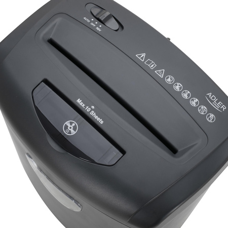 Niszczarka do dokumentów Adler szara | AD1038G