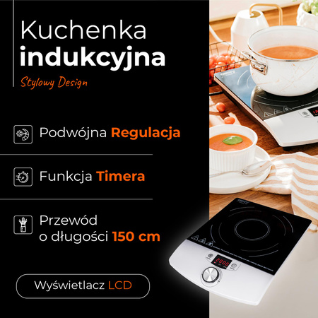 Kuchenka indukcyjna przenośna jednopalnikowa Camry CR6515