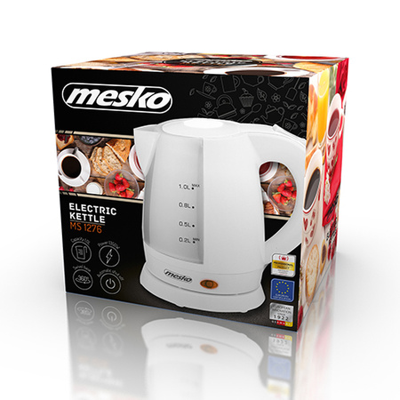 Czajnik Plastikowy Mesko 1,0 L Kompaktowy Lekki MS 1276