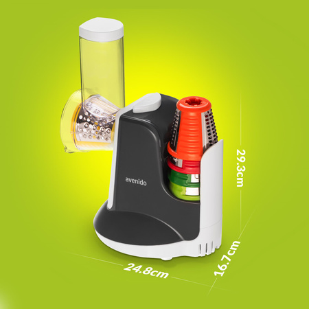 Szatkownica elektryczna do warzyw 150W, 5 nasadek, stojak Avenido AV 4817