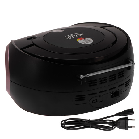 Radio boombox CD MP3, FM, USB, AUX, przenośny Adler AD 1181 BC