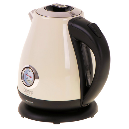 Czajnik metalowy z termometrem 1,7L, 2200W, stal szlachetna, analogowy wskaźnik – Camry CR 1344