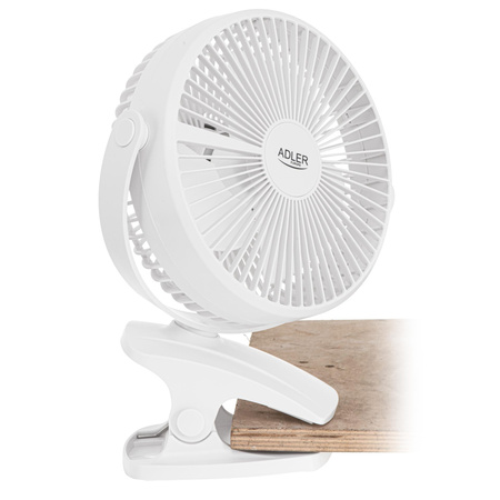 Wentylator biurkowy z klipsem 2w1 Adler AD7342 biały