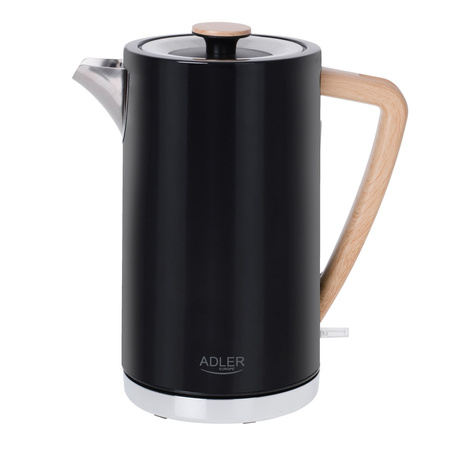 Czajnik metalowy 1,7L, czarny, STRIX, Adler - SKU: AD 1347
