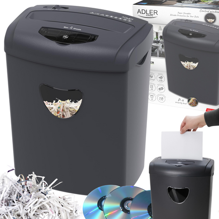 Niszczarka do dokumentów Adler szara | AD1038G