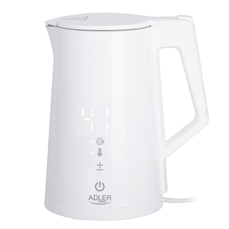 Czajnik Elektryczny LED z Regulacją Temperatury 1,7L, Metalowy, Producent: Adler, SKU: AD 1345