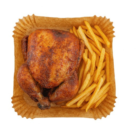 Papierowe wkłady do frytkownicy 16×16 cm, 100 szt. – Adler AD 6731