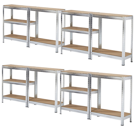 4 komplety regałów magazynowych metalowych 2w1, udźwig 175kg/półkę Avenido AV 6816