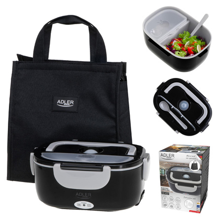 Lunchbox pojemnik podgrzewany na żywność 1L torba termiczna 2 komory Adler AD 4521