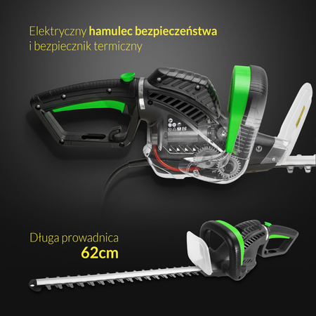 Nożyce elektryczne do żywopłotu 620W, 61cm, z zestawem Avenido AV 6813