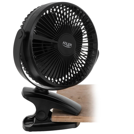 Wentylator biurkowy z klipsem 2w1 Adler AD7342 czarny