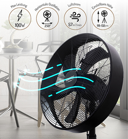 Wentylator Loftowy na Statywie 40cm | Cyrkulator 16” | Camry CR 7329