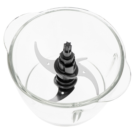 Rozdrabniacz kuchenny, szklana misa 1,2L, 4 ostrza, 550W – Adler AD 4082