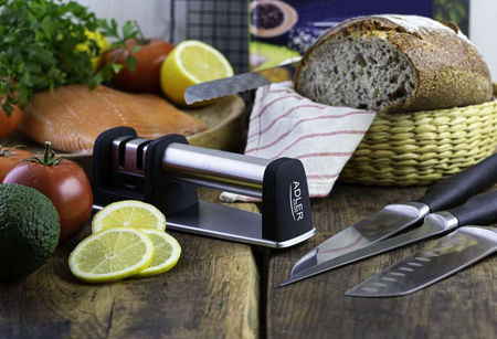 Ostrzałka do noży dwufazowa, ceramiczna, karbidowa, do polerowania Adler AD 4489