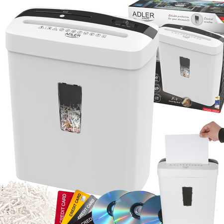 Niszczarka do dokumentów 200W biała Adler AD1037