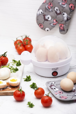 Elektryczny Jajowar na 7 Jaj z Automatycznym Wyłącznikiem Adler AD 4459