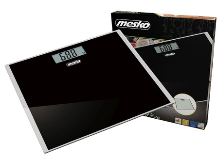Cyfrowa Waga Łazienkowa Czarna z Dokładnością Pomiaru – Mesko MS 8150
