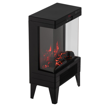 Kominek elektryczny z efektem płomienia, grzejnik elektryczny 2000W, timer pilot Adler AD 7755