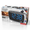 Radiobudzik LED cyfrowy, radio AM/FM, podwójny alarm, drzemka Adler AD 1121 S