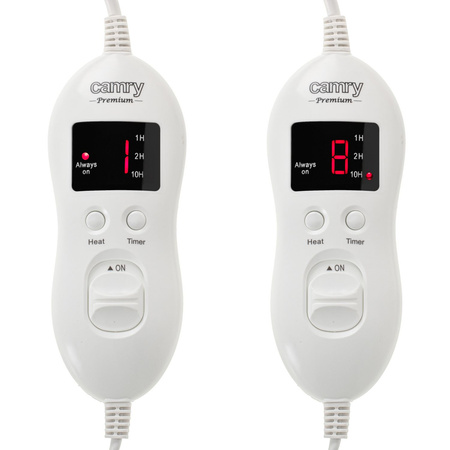 Elektryczny koc podkładowy z czasomierzem Camry - komfort cieplny CR 7436