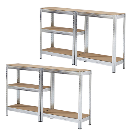 Zestaw 2 regałów metalowych 175 kg/półka 2w1 bez śrub Avenido av 6816