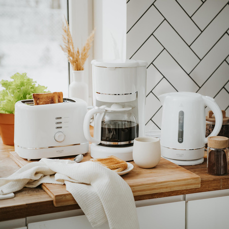 Ekspres przelewowy do kawy + toster + czajnik elektryczny Adler