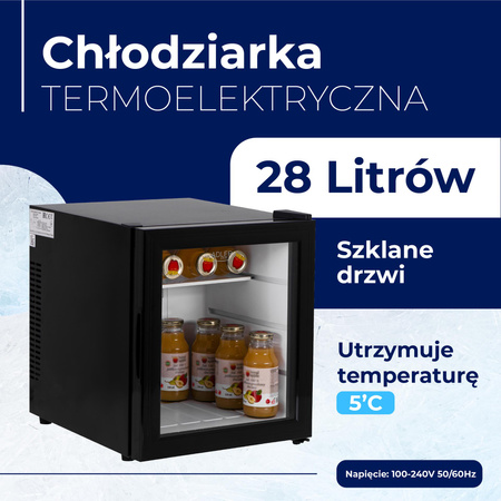 Termoelektryczna lodówka przenośna 28L, kompaktowa i lekka - Adler AD 8088