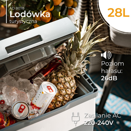 Lodówka turystyczna elektryczna 28L 12V 230V Adler AD 8078 AD8078