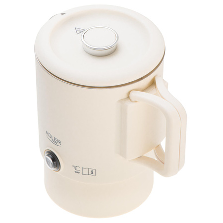 Czajnik turystyczny 0.8L, składany, podwójne ścianki, płaska grzałka Adler AD 1388