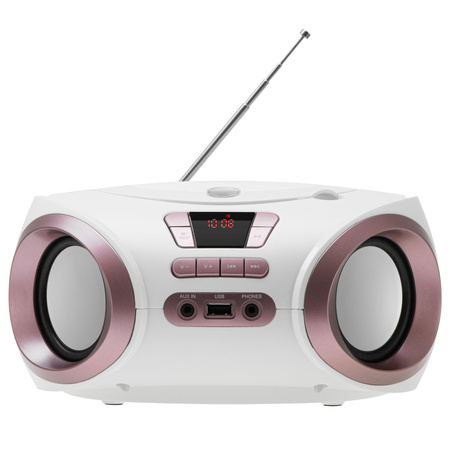 Radio boombox CD MP3, FM, USB, AUX, przenośny Adler AD 1181 WC