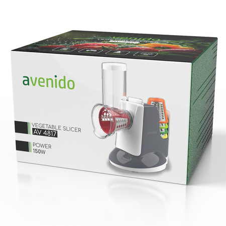 Szatkownica elektryczna do warzyw 150W, 5 nasadek, stojak Avenido AV 4817