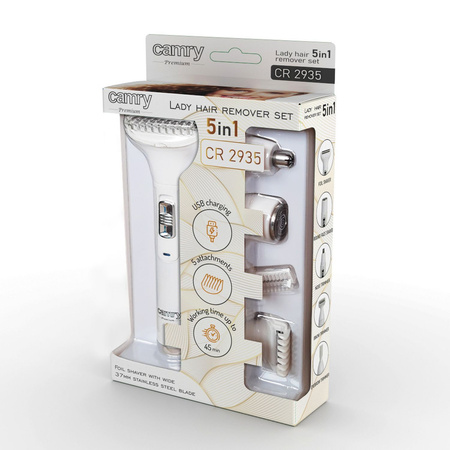 Trymer foliowy wielofunkcyjny z golarką do ciała Camry CR 2935