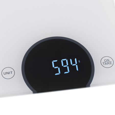 Waga kuchenna elektroniczna 10 kg, 1 g, wyświetlacz LED, hartowane szkło Adler AD 3173