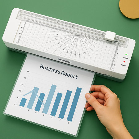 Laminator A3 i A4 z trymerem, 170W, szybkie nagrzewanie Avenido AV 1043